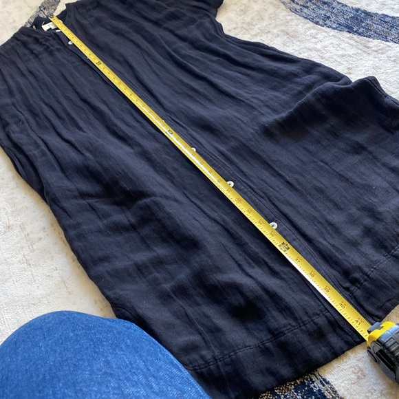 Billy Reid dolman sleeve button up dress black - Picture 12 of 12